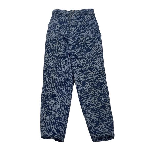 Barbie Doll Jeans Pants Light Blue Acid Wash Faux Denim Blue Jeans 90's Style - Picture 1 of 6